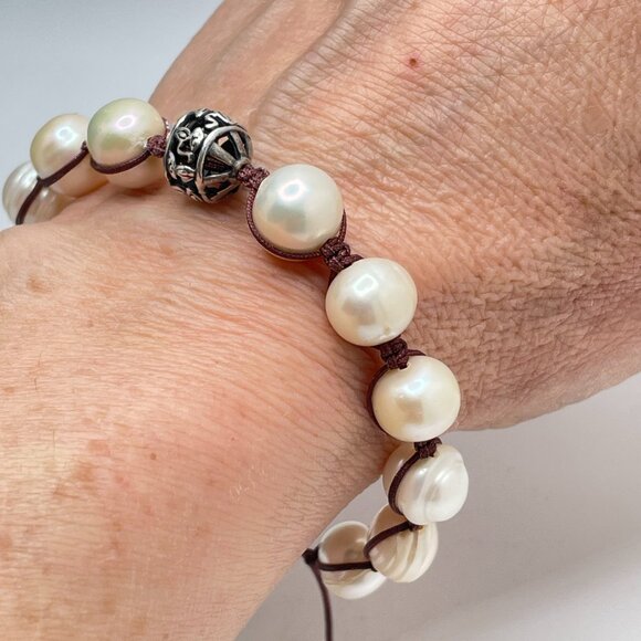 Silpada Sterling Silver & Genuine Pearl Bracelet - Picture 5 of 7